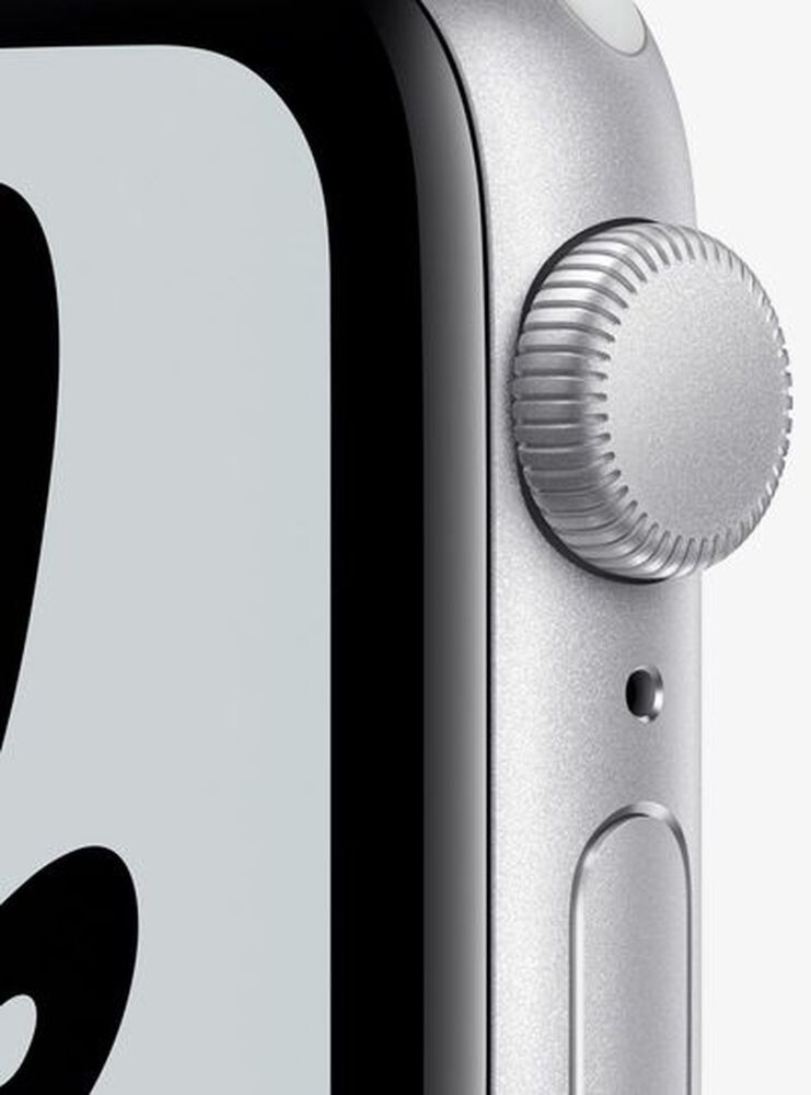 Apple Watch Nike SE GPS 44mm Silver Aluminium Case with Pure Platinum/Black Nike Sport Band (MKQ73) 